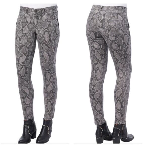 ⭐️nwt Democracy Absolution Side Zip Snake Jeggings⭐️ - Picture 2 of 8